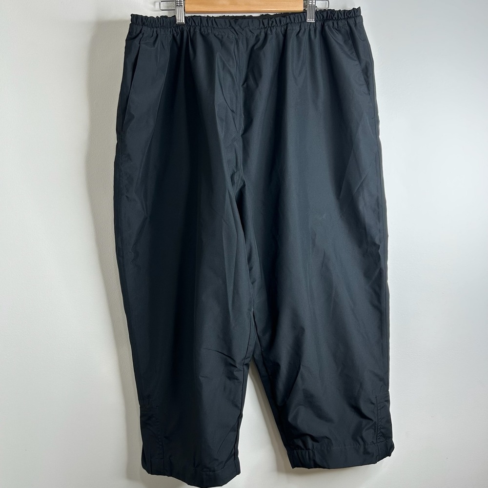 FootJoy DryJoys Men 2XL Black Golf Rain Pants Waterproof Windproof Elastic Waist